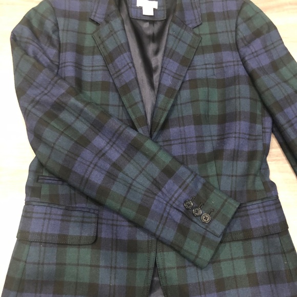 Plaid j crew blazer - Picture 2 of 5